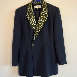 Laura Madrigano Women’s Blue & Green Blazer Size 14